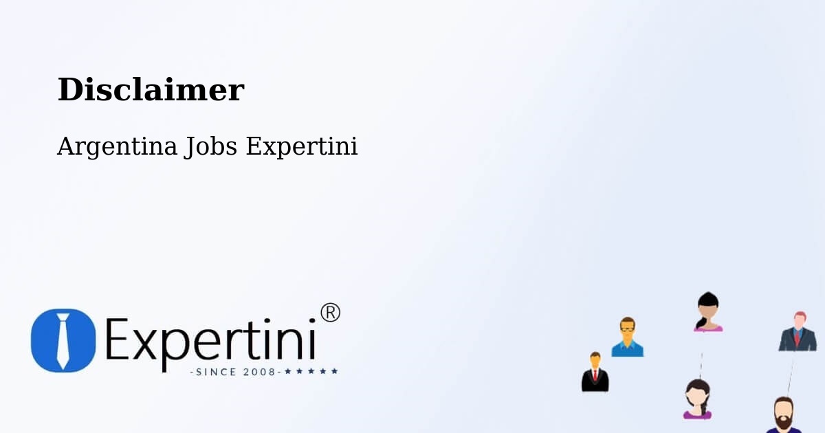 Disclaimer – Chajarí - Argentina Jobs Expertini