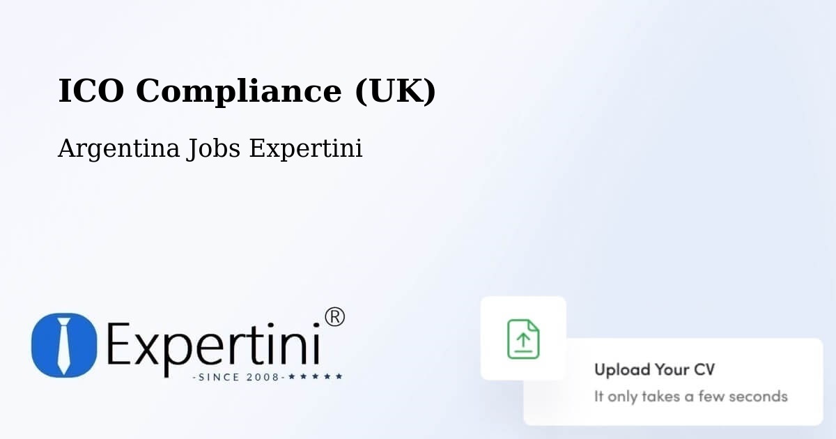 UK Data Protection & ICO Compliance – Chajarí - Argentina Jobs Expertini